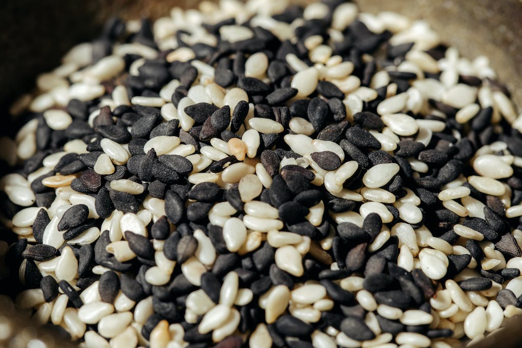 Close-Up Shot of Sesame Seeds